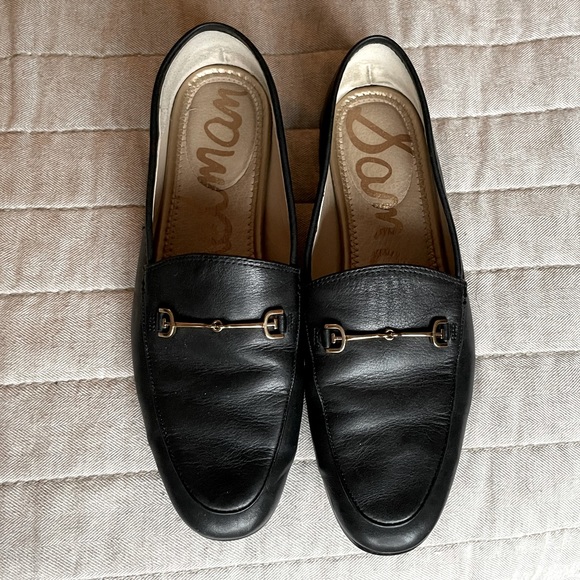 Sam Edelman Shoes - Sam Edelman Black Leather Horsebit Loafers